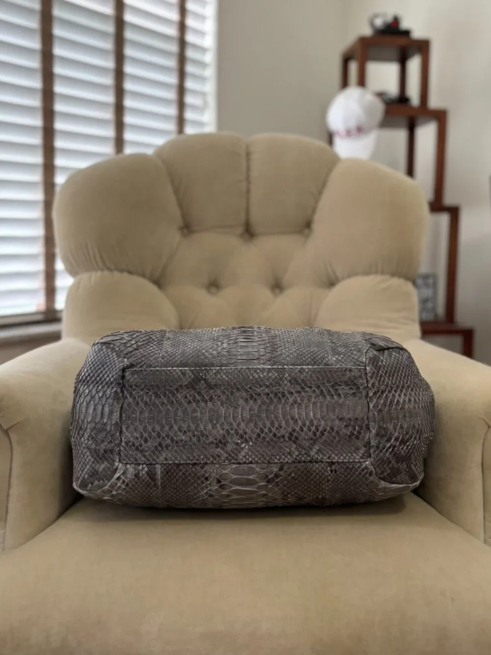 Auth BYRON NEW YORK Genuine Python Large Slouchy Hobo Bag...GORGEOUS!